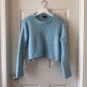 Blue Fuzzy Topshop Sweater